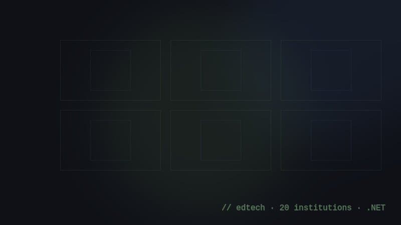 EdTech Platform — Grupo Tiradentes — project screenshot